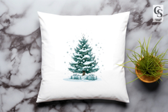 Silver Tree And Star clipart sublimation png Product Image 3