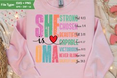 She Is Oma SVG | Mother Day PNG | Happy Mother&#039;s Day SVG Product Image 3