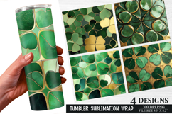 St. Patrick's Day Pattern Tumbler Wrap | Tumbler Wrap Product Image 1