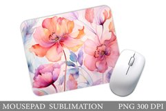 Wildflowers Mouse Pad. Flowers Mouse Pad Sublimation Product Image 1