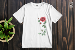 Red Rose Floral Frames &amp; Corners Clipart Sublimation PNG Product Image 2