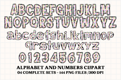 Easter Day Alphabet png clipart, easter day letters doodle Product Image 3