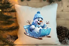 Funny Snowman Sublimation Clipart, Christmas PNG Product Image 3