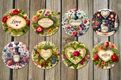 Valentine vintage love | car coaster &amp; key chain designs Product Image 3
