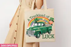 A Truckload of Luck PNG, St Patricks Day Gnome Sublimation P Product Image 3