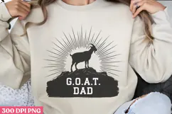 GOAT Dad PNG, Fathers Day Sublimation PNG Product Image 1