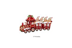 Christmas gingerbread train with dwarfs Christmas locomative Product Image 3