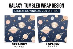 Galaxy Tumbler Wrap Design Product Image 3