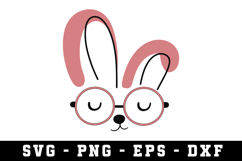Bunny Ear &amp; Face SVG | SVG Cut files | Cricut Product Image 1