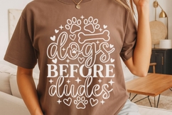 Dogs Before Dudes Svg, Funny Dog Mom Svg, Dog Lover Svg. Product Image 4