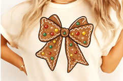 Christmas Coquette Bow PNG, Christmas Sublimation Design Product Image 2