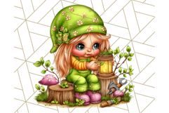 Gnomes at Work Clipart PNG, Cute Gnomes PNG Illustration Product Image 3