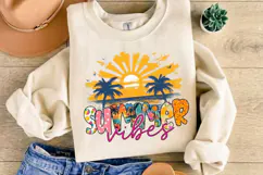 Summer Vibes PNG sublimation |Beach & Summer PNG T-Shirt Product Image 4