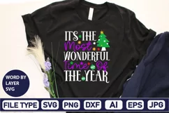 It's The Most Wonderful Time Of The Year SVG Cut File Product Image 3