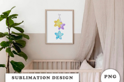 Watercolor Cute Stars png Product Image 3
