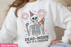 Dead inside but it&#039;s PNG, 4th Of July Sublimation PNG Product Image 2