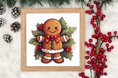 Christmas Gingerbread Man Sublimation, Christmas Clipart Product Image 3