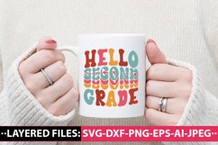 Hello second grade retro SVG Design Product Image 3