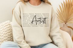 Artist words SVG Product Image 1