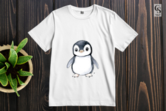 Cute Penguin Watercolor Clipart Sublimation PNG Product Image 3