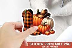 Halloween Ghost Howdy Sticker| Halloween Sticker Product Image 1