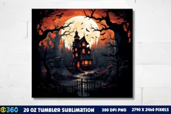 Halloween Tumbler Sublimation Wraps, Tumbler Halloween Product Image 3