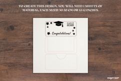 Graduation Money Holder Laser Cut | Glowforge | SVG Product Image 2