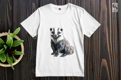 Watercolor Badger Clipart Sublimation PNG Product Image 2