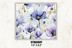 Crocuses Flower Tumbler Wrap | Flower Tumbler Sublimation Product Image 3