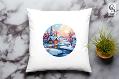 Cozy Winter Cabin clipart sublimation png Product Image 3