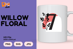 Willow Floral Monogram Product Image 1