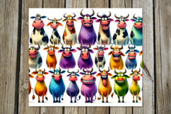 Funny animals | 4 skinny tumbler Sublimation designs, PNG Product Image 3