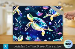 Turtles Cutting Board Sublimation Design Product Image 1