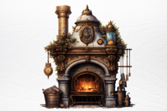 Steampunk Christmas Sublimation PNG Product Image 3