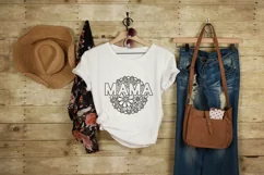 Mama Floral SVG | Round Mandala Design Product Image 2