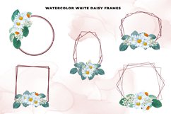 Watercolor Daisy Red Glitter Frames Product Image 2
