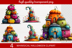 Whimsical Halloween Clipart ,Hand-Drawn Fall Holiday Product Image 1