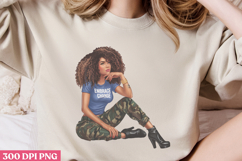 Empowering Black Girl Clipart PNG Product Image 3