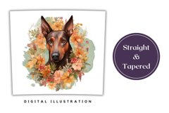 Pinscher Dog Tumbler Wrap PNG, Dog Sublimation Pinscher Product Image 3