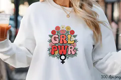 GRL PWR PNG, Girl Power sublimation Product Image 3