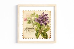 Vintage Floral Writing Clipart Product Image 3