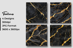 Black Marble Texture Digital Paper Product Image 3