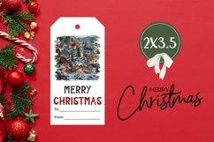 Christmas Village Gift Tags, Winter Village Gift Tag PNG Product Image 3