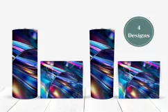 Liquid Tumbler Sublimation Designs, Blue Tumbler Wrap PNG Product Image 3