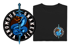 Tattoo Snake Mascot Vector Template Product Image 4