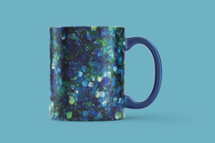 Blue Green Glitter Digital Paper Product Image 3