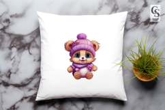 Cute Winter Bear Clipart Sublimation PNG Product Image 3