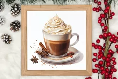 Christmas Drink Clipart Sublimation, Christmas PNG Product Image 3