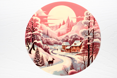 Vintage Pink Christmas Clipart Product Image 3