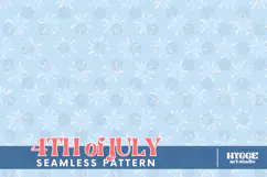 American 4th of July Patriotic Fireworks Seamless Pattern Product Image 1